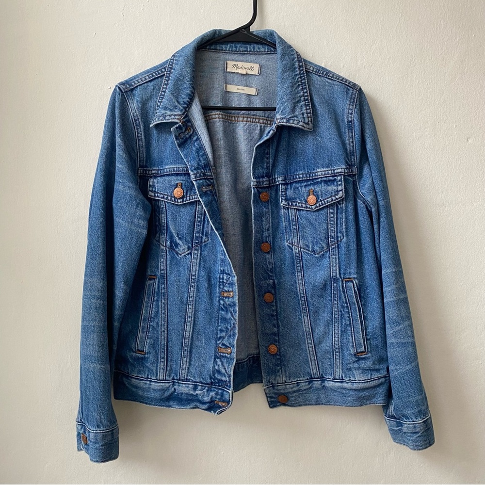 Madewell Classic Pinter Wash Light Blue Denim Jacket - Picture 3 of 7
